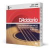 D'ADDARIO Cordes Folk EJ17 Tirant Normal Bronze