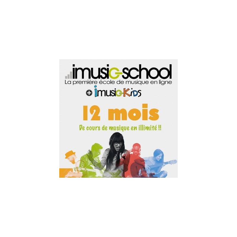 Carte d'abonnement 12 mois IMUSIC-SCHOOL