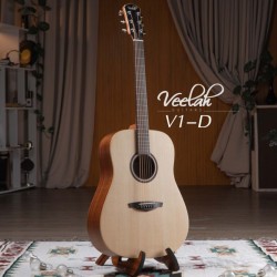 Guitare Folk V1-D Naturelle Massive