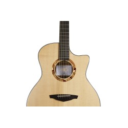 Guitare Folk V2-OMCE Naturelle Massive Électro