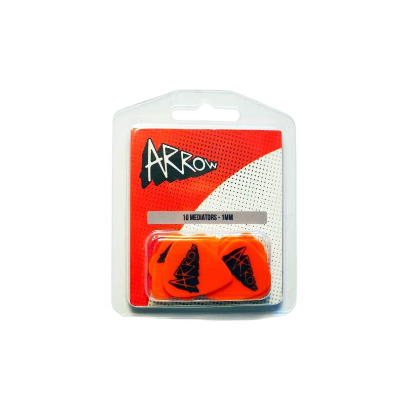 ARROW Pack 10 médiators Delrin 1 mm