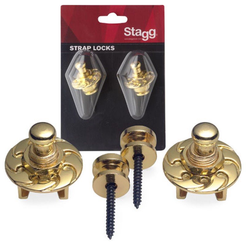 STAGG Strap Buttons & Locks Or